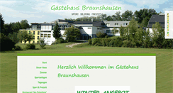 Desktop Screenshot of gaestehaus-braunshausen.de