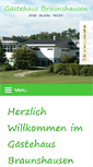 Mobile Screenshot of gaestehaus-braunshausen.de